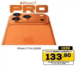 Euronics iPhone 17 Pro 256GB offerta