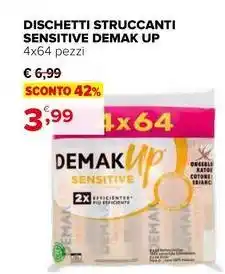 Iperal Dischetti struccanti sensitive DEMAK UP offerta