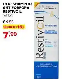 Iperal Olio shampoo antiforfora RESTIVOIL offerta