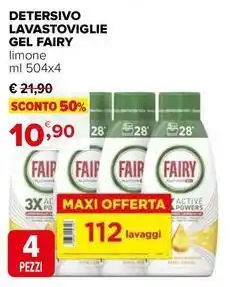Iperal Detersivo lavastoviglie gel FAIRY offerta