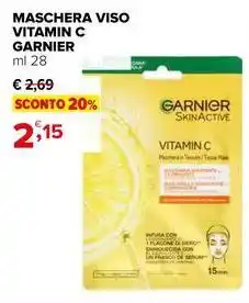 Iperal Maschera viso vitamin c GARNIER offerta