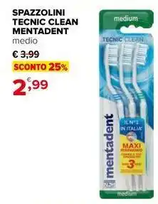 Iperal Spazzolini tecnic clean MENTADENT offerta