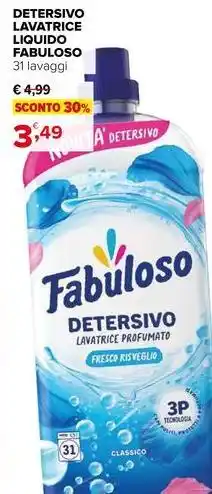 Iperal Detersivo lavatrice liquido FABULOSO offerta
