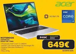 Euronics acer NOTEBOOK ASPIRE GO AG15-71P-73W1 offerta