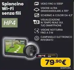 Euronics EZVIZ Spioncino Wi-Fi senza fili HP4 offerta