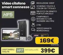 Euronics EZVIZ Video citofono smart connesso HP5 offerta