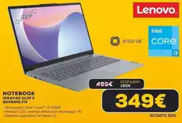 Euronics Lenovo NOTEBOOK IDEAPAD SLIM 3 82XB00C7IX offerta