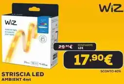 Euronics Wiz striscia led ambient 4mt offerta