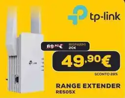 Euronics tp-link RANGE EXTENDER RE505X offerta