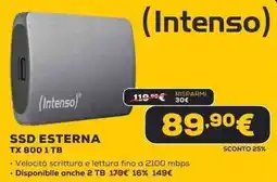 Euronics (Intenso) SSD ESTERNA TX 800 1 TB offerta