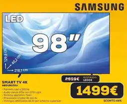 Euronics SAMSUNG SMART TV 4K 98DU9070U offerta