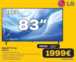 Euronics LG SMART TV 4K 83B56LA offerta