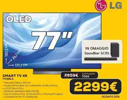 Euronics LG SMART TV 4K 77C55LA offerta