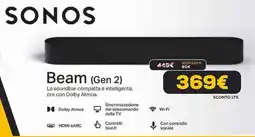 Euronics Sonos beam (gen 2) offerta