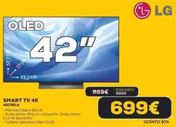 Euronics LG SMART TV 4K 42C55LA offerta