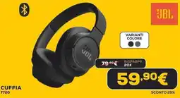 Euronics JBL CUFFIA T720 offerta