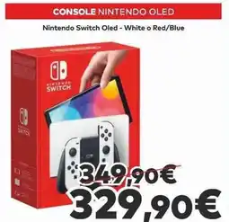 Euronics Nintendo Switch Oled - White o Red/Blue offerta