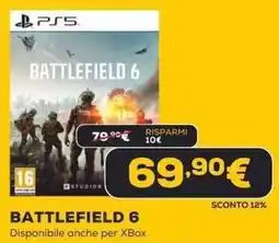 Euronics PS5 Battlefield 6 offerta