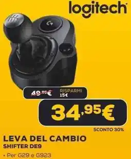 Euronics Logitech leva del cambio shifter DE9 offerta