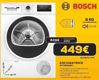 BOSCH ASCIUGATRICE WTH85208II