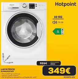Euronics Hotpoint LAVATRICE EUNR6410FWW offerta