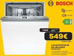 Euronics BOSCH LAVASTOVIGLIE DA INCASSO SMH4EVX09 offerta