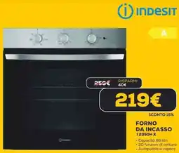 Euronics Indesit FORNO DA INCASSO 12350H X offerta