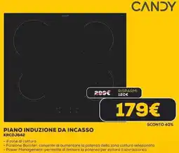 Euronics CANDY PIANO INDUZIONE DA INCASSO KRCDJ642 offerta