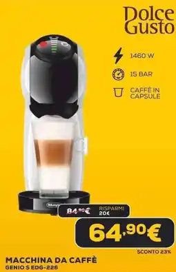 Euronics Dolce Gusto MACCHINA DA CAFFÈ GENIO S EDG-226 offerta