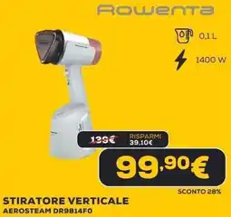 Euronics Rowenta STIRATORE VERTICALE AEROSTEAM DR9814FO offerta
