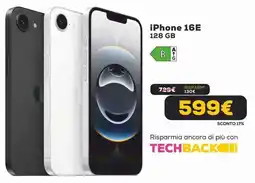 Euronics iPhone 16E 128 GB offerta