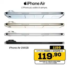 Euronics iPhone Air 256GB offerta