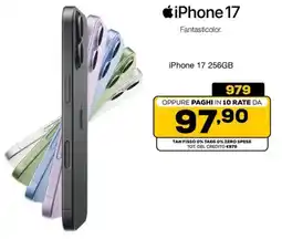 Euronics iPhone 17 256GB offerta