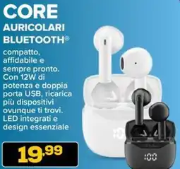 Euronics Cellularline core auricolari bluetooth offerta