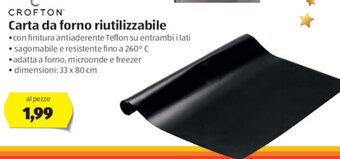 ALDI Crofton Carta da forno riutilizzabile offerta