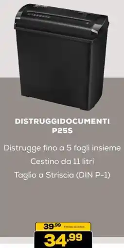 Euronics Distruggidocumenti P25S offerta