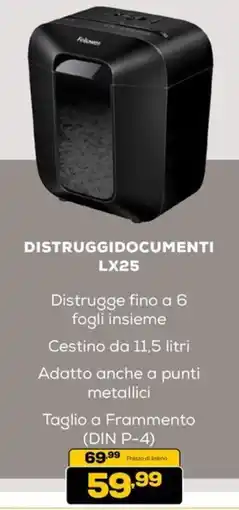 Euronics Distruggidocumenti LX25 offerta