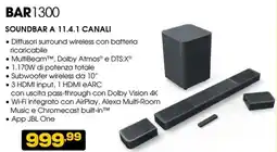 Euronics JBL BAR1300 SOUNDBAR A 11.4.1 CANALI offerta