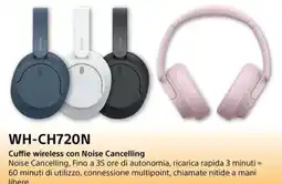 Euronics SONY WH-CH720N Cuffie wireless con Noise Cancelling offerta