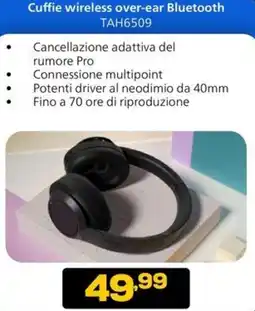 Euronics PHILIPS Cuffie wireless over-ear Bluetooth TAH6509 offerta