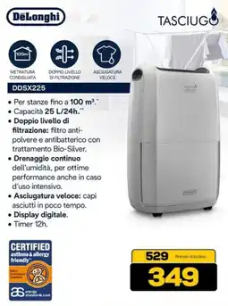 Euronics DeLonghi DDSX225 offerta