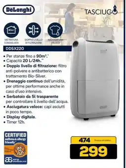 Euronics DeLonghi DDSX220 offerta