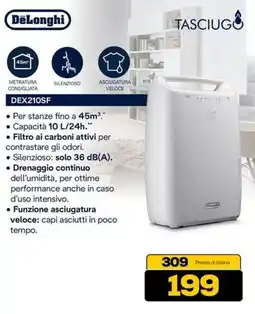 Euronics DeLonghi DEX210SF offerta