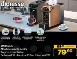 Euronics Didiesse darkside Macchina da caffè a cialde offerta