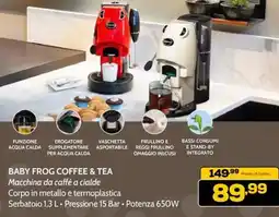 Euronics Didiesse baby frog coffee & tea macchina da caffè a cialde offerta