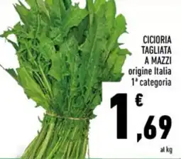 Conad Cicioria tagliata a mazzi offerta