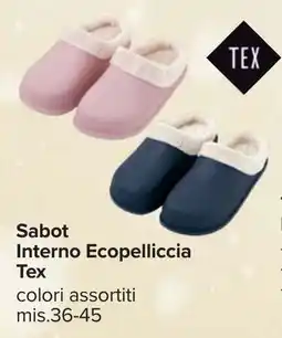 Carrefour Sabot Interno Ecopelliccia Tex offerta