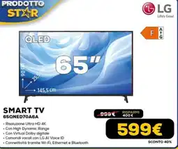 Euronics LG SMART TV 65QNED70A6A offerta