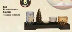 Carrefour Set Portacandela 6 pezzi offerta