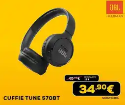 Euronics JBL CUFFIE TUNE 570BT offerta